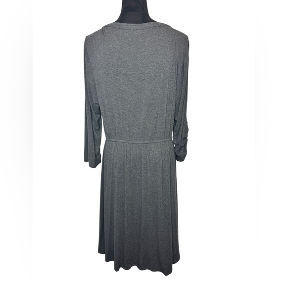 Torrid Long Sleeve Dress Grey - Picture 2 of 9